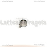 Portapendente in Acciaio Inox Puntinato 9x6x4.5mm