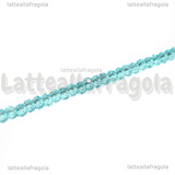 Rondelle mezzocristallo sfaccettato Azzurro 3x2mm filo 40cm