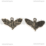 Charm Falena in metallo argento antico 13.5x20mm