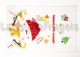5 Buste Pupazzo di Neve in plastica trasparente 24x16cm