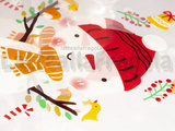 5 Buste Pupazzo di Neve in plastica trasparente 24x16cm