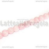 Perle in Quarzo Rosa 6mm filo 38cm circa