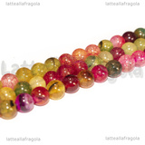 Perle in Agata colori misti 6mm filo 36cm circa