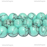 Perle in Pasta di Turchese 10mm filo 36cm