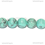 Perle in Pasta di Turchese 10mm filo 36cm