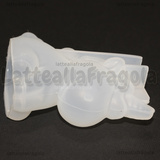 Stampo Unicorno 3D in silicone lucido 60x55mm