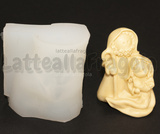 Stampo Sacra Famiglia 3D in silicone 41x23mm