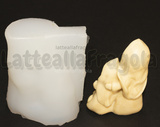 Stampo Sacra Famiglia 3D in silicone 41x23mm