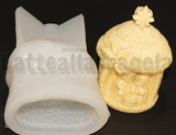 Stampo Natività in Capanna 3D in silicone 90x55mm