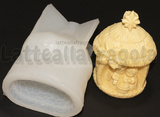 Stampo Natività in Capanna 3D in silicone 90x55mm