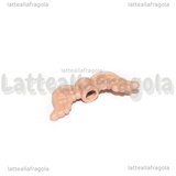 Spaziatore Ali d Angelo in metallo smaltato Rosa 20x8mm