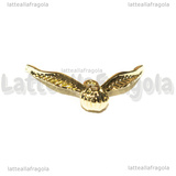 Ciondolo Boccino d' Oro 3D in metallo dorato 28x17mm