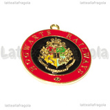 Ciondolo Ferrovie di Hogwarts di Harry Potter in metallo smaltato 30x26mm