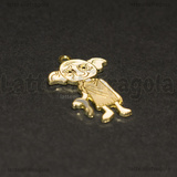 Ciondolo Dobby della saga Harry Potter in metallo dorato smaltato 30x22mm