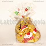 5 Buste Renna in plastica trasparente 24x16cm