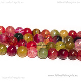 Perle in Agata colori misti 6mm filo 36cm circa