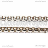 Collana in Acciaio Inox Maglia spessa 5mm 60cm
