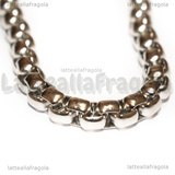 Collana in Acciaio Inox Maglia spessa 5mm 60cm