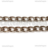 Collana in Acciaio Inox Maglia Grumetta 11x7.5x2mm 60.5cm