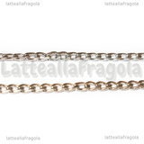 Collana in Acciaio Inox Maglia Grumetta 6x3x1mm 60cm