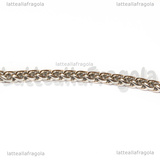 Bracciale in Acciaio Inox maglia Coda di Volpe 19cm