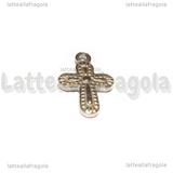 Ciondolo Croce in Acciaio Inox 19x13x2.5mm