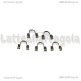 5 Coprifilo in Acciaio Inox 5x5.5x1.6mm