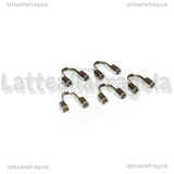 5 Coprifilo in Acciaio Inox 5x5.5x1.6mm