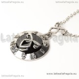 Collana Shadowhunters Ciondolo Rune in metallo argentato