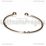 Base Bracciale Rigido Aperta in Acciaio Inox 60mm