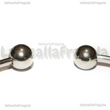 Base Bracciale Rigido Aperta in Acciaio Inox 60mm