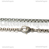 Collana in Acciaio Inox Maglia spessa 2.5mm 70.5cm