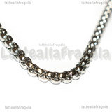 Collana in Acciaio Inox Maglia spessa 2.5mm 70.5cm
