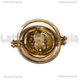 Spilla Giratempo di Harry Potter in metallo dorato 35x28mm