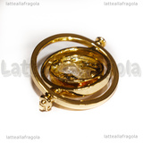 Spilla Giratempo di Harry Potter in metallo dorato 35x28mm