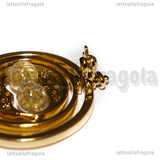 Spilla Giratempo di Harry Potter in metallo dorato 35x28mm