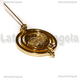 Spilla Giratempo di Harry Potter in metallo dorato 35x28mm