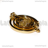 Spilla Giratempo di Harry Potter in metallo dorato 35x28mm