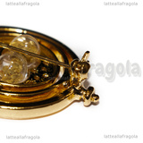 Spilla Giratempo di Harry Potter in metallo dorato 35x28mm