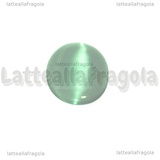 Cabochon in Occhi di Gatto Verde A 25x18mm