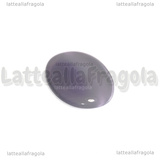 Cabochon in Occhi di Gatto violetto 25x18mm