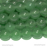 Perle in Giada Verde 6mm filo 37.5cm circa