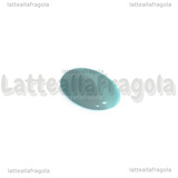 Cabochon in Occhi di Gatto Azzurro C 25x18mm