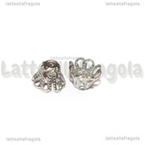 10 Coppette in Acciaio Inox 7x5mm