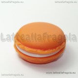 Scatola Macaron Arancia in plastica 40x20mm