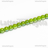 Perle in Vetro Verde AB 4-4.5mm filo 38cm