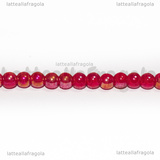 Perle in Vetro Rosso AB 4-4.5mm filo 38cm