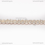 Perle in Vetro Rosa Cipria AB 4-4.5mm filo 38cm