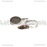 Monachelle chiuse in Acciaio Inox con base ovale 14x10mm