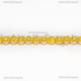 Perle in Vetro Giallo Oro AB 4-4.5mm filo 38cm